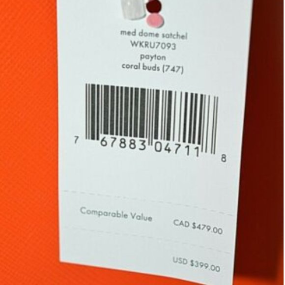 KATE SPADE Payton Medium Satchel Shoulder Purse - Picture 5 of 9